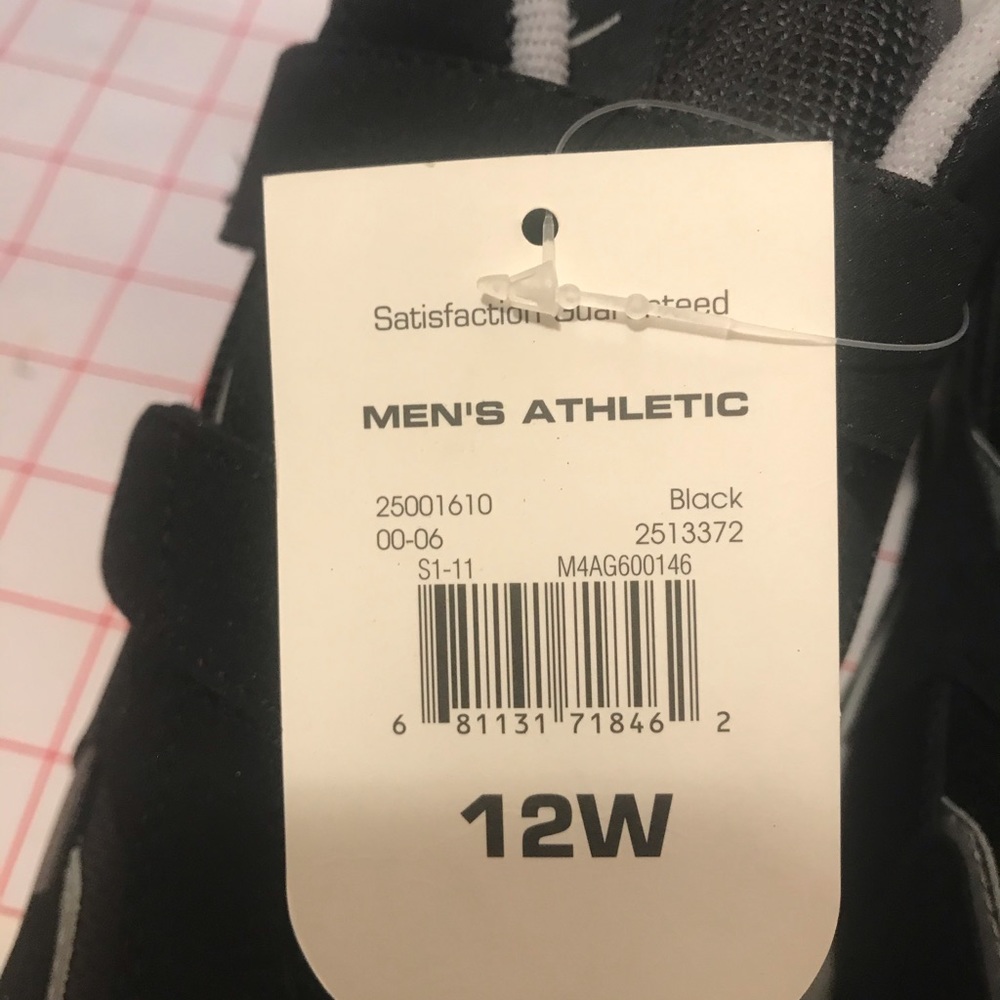 Athletic Works  MEN'S ATHLETIC Shoe Black Item # 2513372 - Picture 8 of 9
